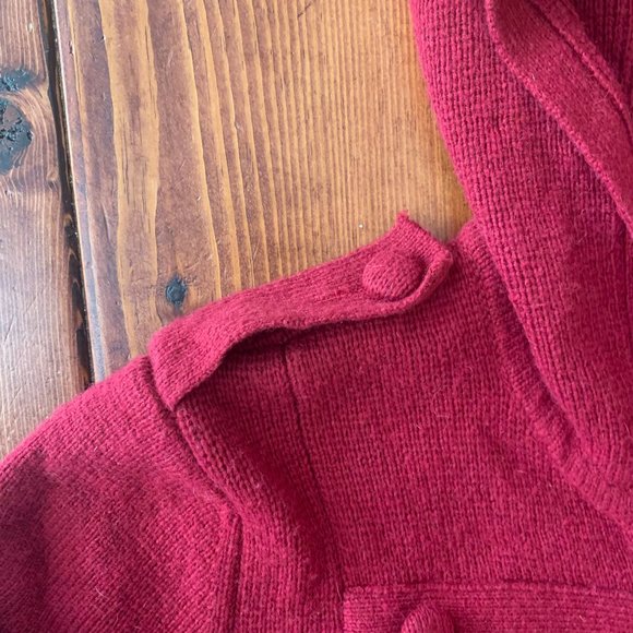 NWT Cupio Medium Rumba Red Hooded Full Zip Military Style Jacket Women's - Picture 8 of 14